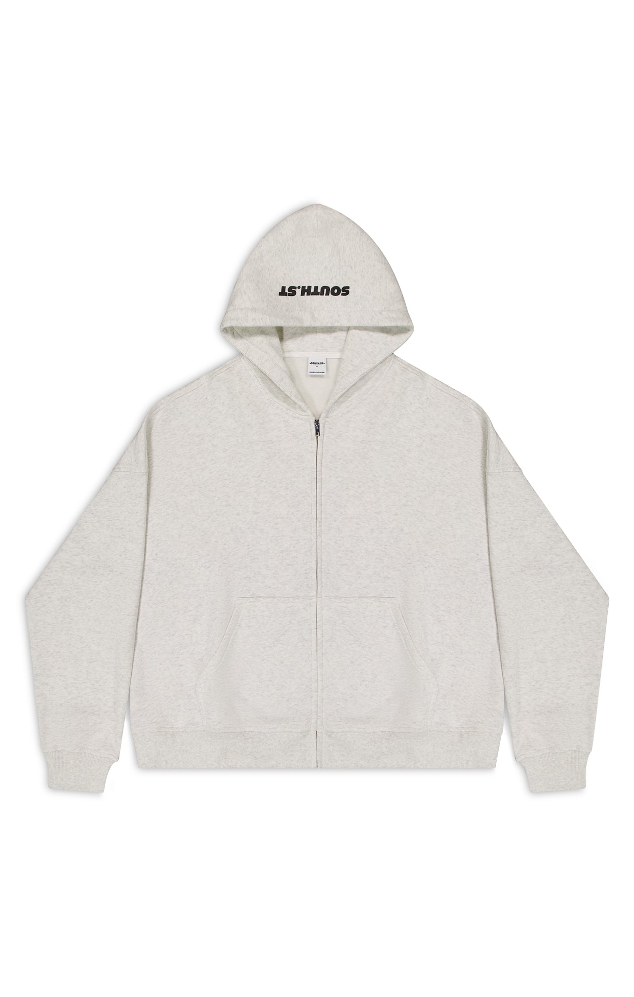 SST ZIP HOODY - Marl grey