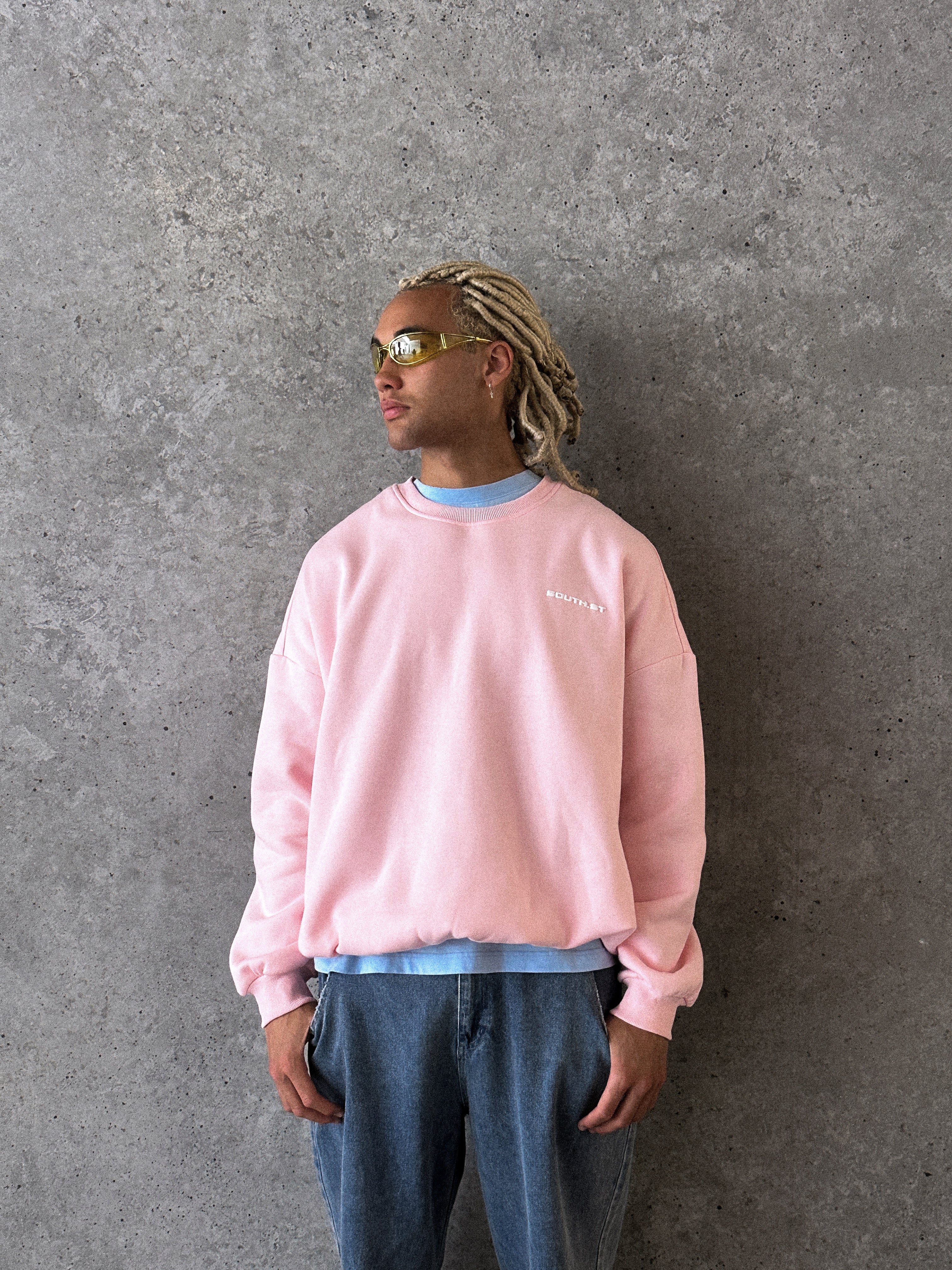 DISTORT SWEATSHIRT Pink SOUTHST UK