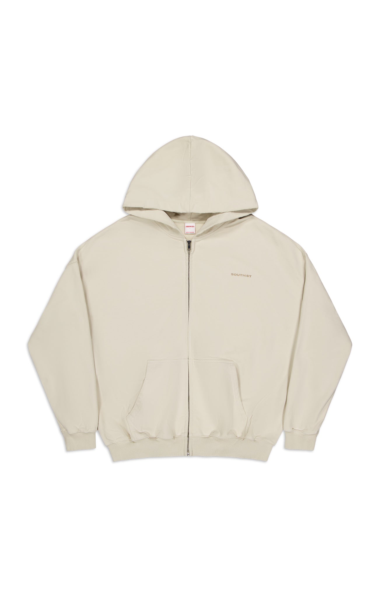 VINTAGE ZIP HOODY - Washed bone