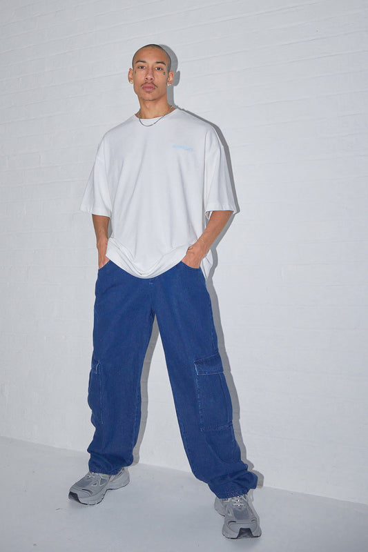 "WEEKDAY" OVERSIZED CARGO JEANS