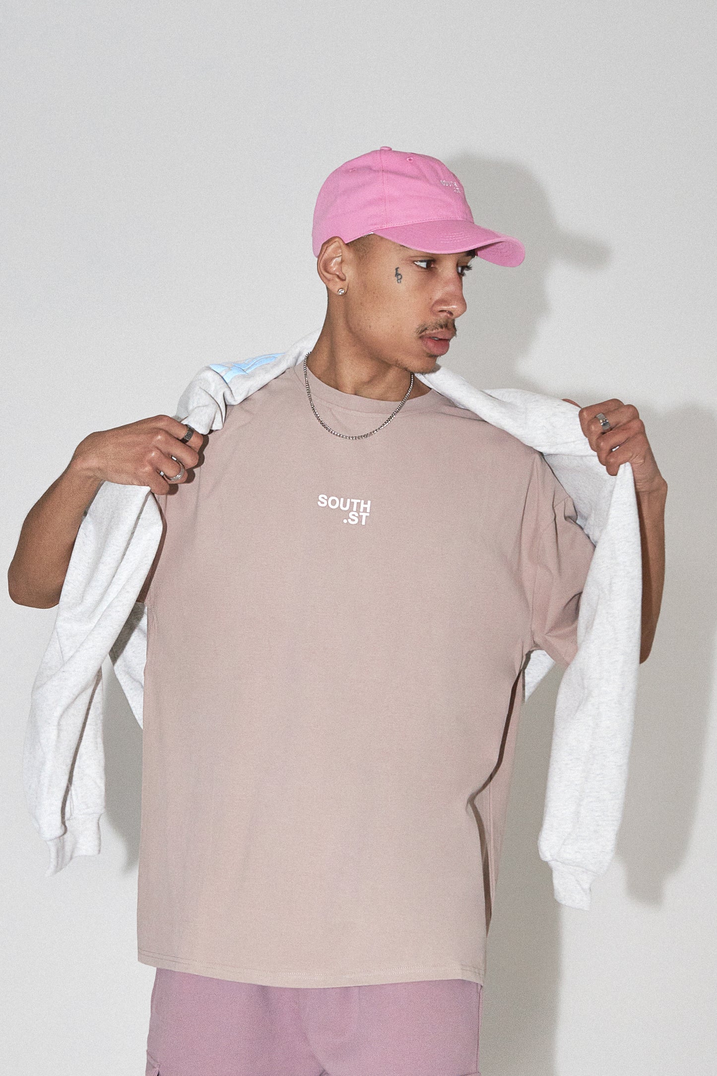 "CENTRAL" TEE - Pale Mauve