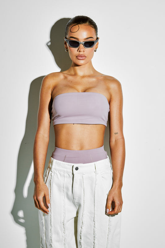 "RIOT" BANDEAU - Mauve