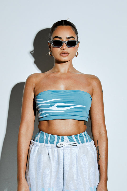 "RIOT" BANDEAU - Blue/green