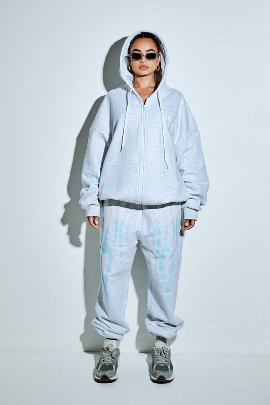 "MATCH" SWEATPANTS - Marl grey