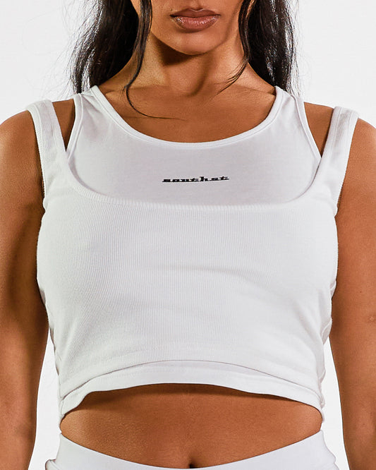 "DOUBLED" TOP - White